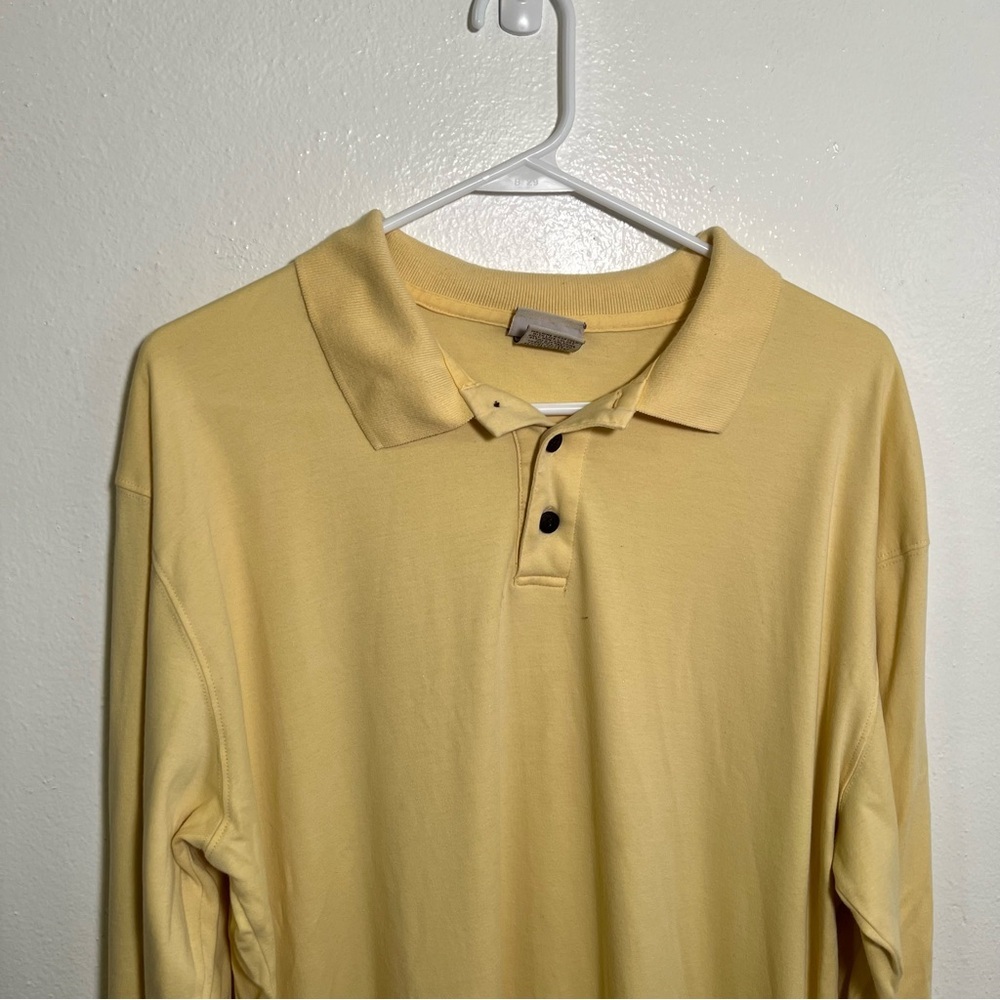 L.L. Bean Yellow Polo Shirt - Picture 3 of 10